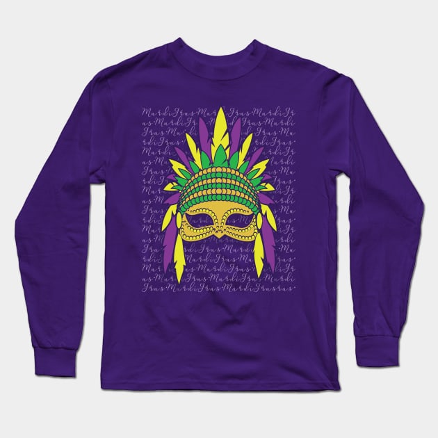 Mardi Gras 2018 Long Sleeve T-Shirt by teeleoshirts